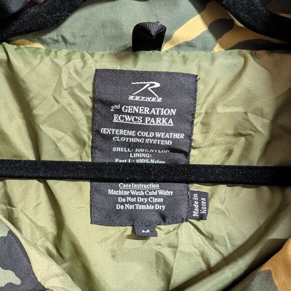 ROTHCO Men’s M 2ND GENERATION ECWCS PARKA CAMO EXTREME COLD WEATHER COAT M - Picture 5 of 5